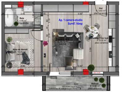 Apartamente de 2 camere, ansamblu exclusivist, zona strazii Porii