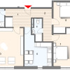 Apartament semifinisat de 3 camere, 92mp, 2 baii, zona Frunzisului thumb 1