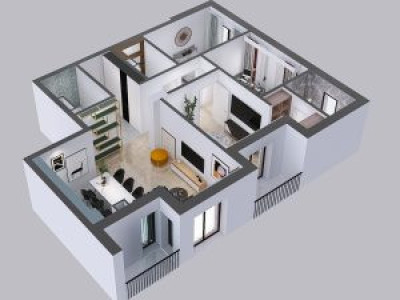 Apartamente de vanzare in ansamblu, 2/3/4 camere, zona Vivo