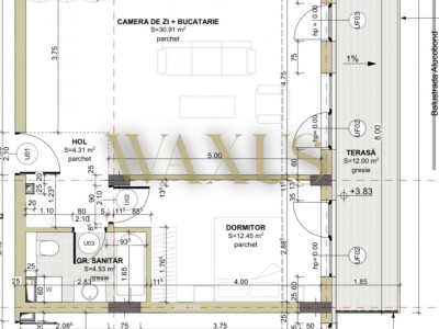  2 camere finisat 64,2 mp  , zona centrală, TVA INCLUS 