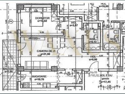 Apartament 2 camere 61 mp, zona Andrei Muresan