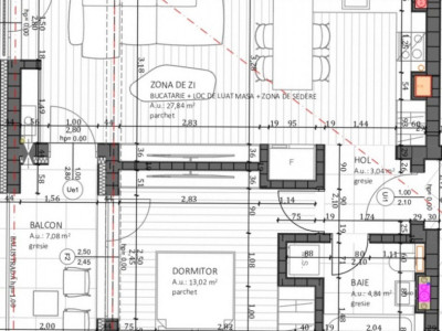 Apartament semifinisat la 2 minute de Vivo, 56mp, garaj