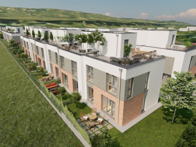 Casa semifinisata la pret de apartament, 80mp, 90mp teren, Floresti