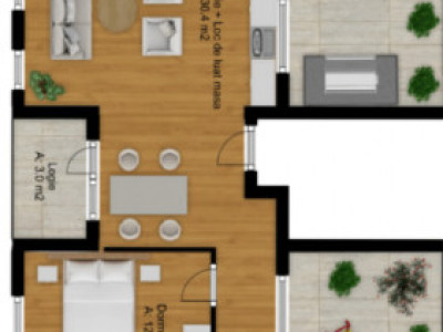 Penthouse-uri noi la cele mai mici preturi din Floresti, Cetatii