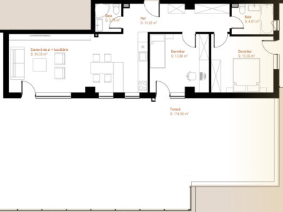Penthouse de vanzare langa vivo, 200mp, parcare subterana, Floresti