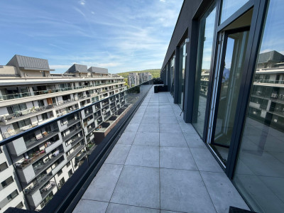 Penthouse de vanzare in Sopor, semifinisat, 91mp, terasa, garaj