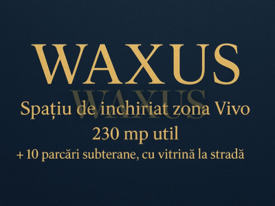 Spatiu comercial, 230 MP utili, 10 parcari, zona Vivo
