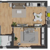 Apartament 2 camere, etaj intermediar, balcon, garaj, zona Vivo imaginea mica 2 Apartament 2 camere, etaj intermediar, balcon, garaj, zona Vivo thumb 2