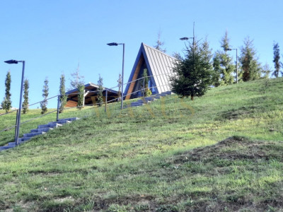 Teren 34,5 ari + cabană A-frame Colibița – ideal pentru resort, spa sau pensiune