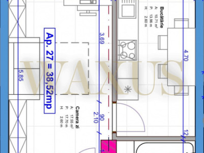 Apartament 1 camera Floresti, zona Terra