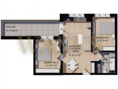 Apartament in Bloc Nou- 3 camere I SU 59MP I CF DISPONIBIL- Eroilor