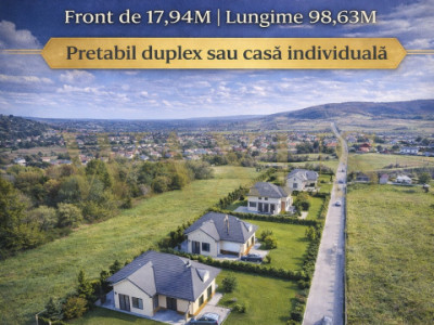 Teren Intravilan - SU 1906MP I Pretabil Duplex / Casa Individuala - Floresti