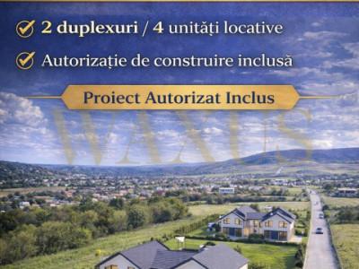 Teren Intravilan - SU 1000MP I Proiect de 2 Duplexuri - Floresti