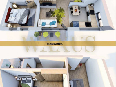 Apartament pe 2 Niveluri - SU 100MP I 3 Balcoane - zona Pod IRA 