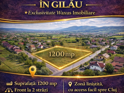 Teren Intravilan - SU 1200MP I Front la 2 Strazi I Utilitati - Gilau
