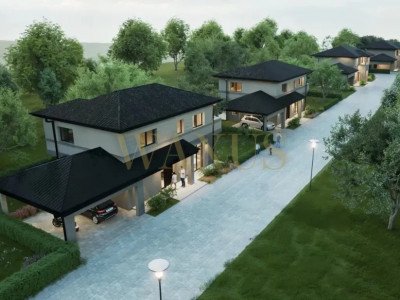 Casa individuala nZEB in Floresti cu garaj incalzit si teren 445 mp